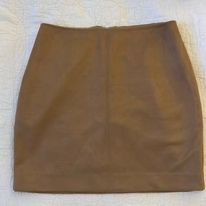 Express suede skirt